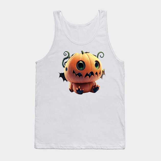 Pumpkin Monster Tank Top by FashionPulse